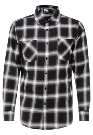 Urban Classics CHECKED FLANELL SHIRT 6 - Košile - black/white