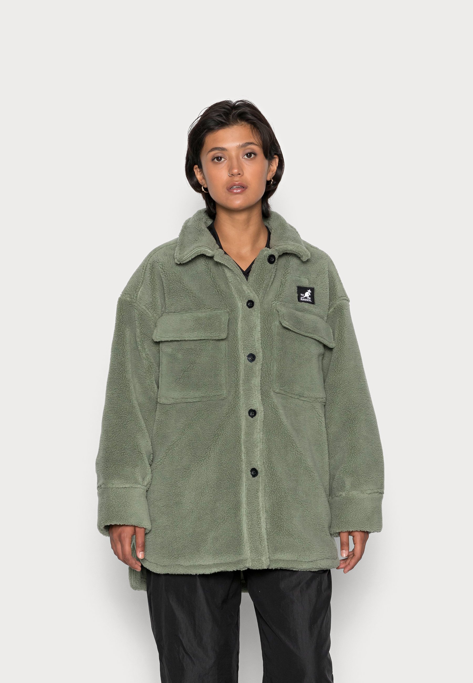 Kangol LAMBETH JACKET - Abrigo de invierno - oill green/verde - Zalando.es
