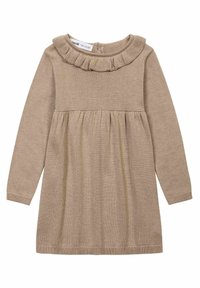 MINOTI LONG SLEEVE KNITTED - Day dress - stone