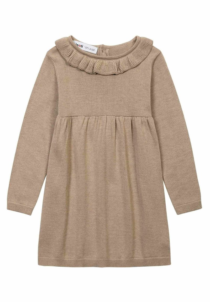 MINOTI LONG SLEEVE KNITTED - Day dress - stone