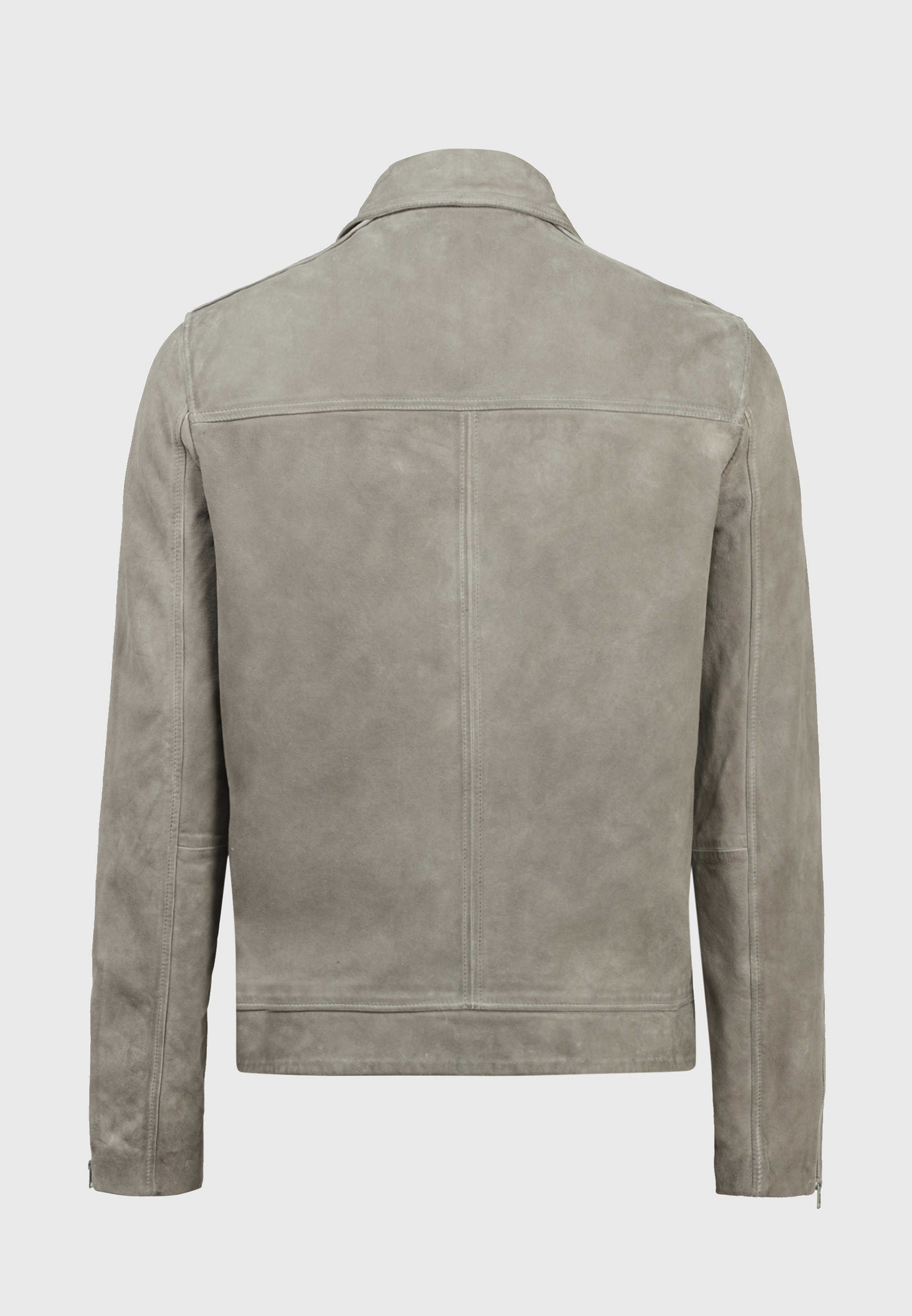 white suede leather jacket