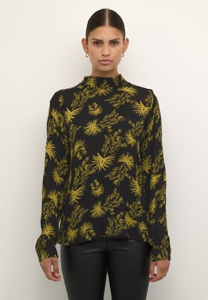 Kaffe KAMERLE AMBER  - Blouse - black   green moss