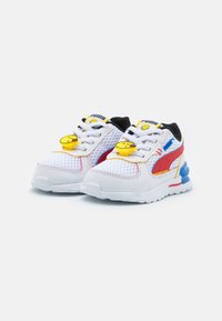 Puma GRAVITON SMILEYWORLD - Sneakers basse - white/high risk red/vibrant yellow/royal blue