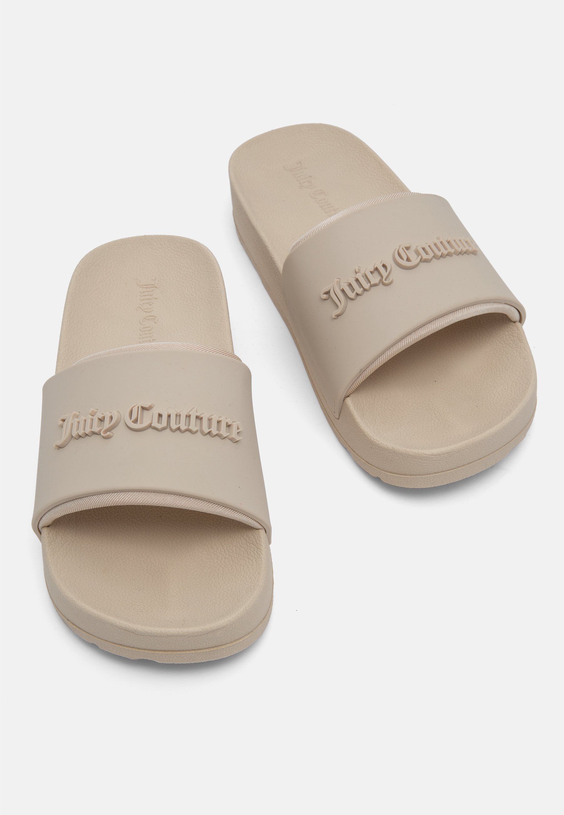 【JUICY COUTURE】Breanna Embossed Slider ロゴ サンダル 2色 人気【JUICY COUTURE】Breanna ロゴ シャワー スライド サンダル