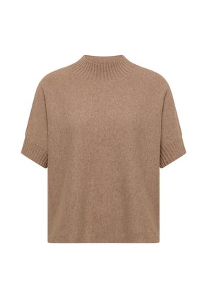 Cecil, DOLMAN PULLOVER MIT TURTLE NECK - T-shirt basic - creamy mocha melange