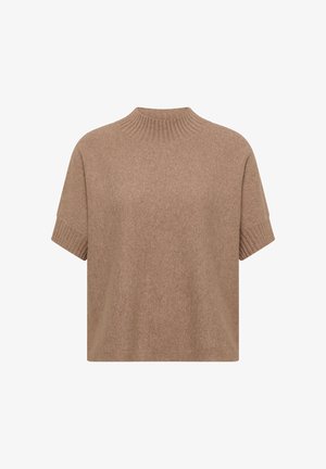 Cecil, DOLMAN PULLOVER MIT TURTLE NECK - T-shirts basic - creamy mocha melange
