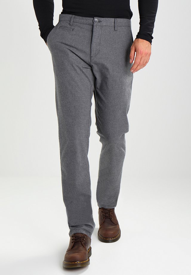 CHUCK THE BRAIN - Bukser - dark grey melange