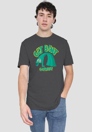 GUMBY GET BENT - Print T-shirt - anthracite