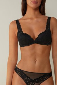 Intimissimi - GIOIA PRETTY FLOWERS SUPER - Push-up BH - schwarz Thumbnail-Bild 1