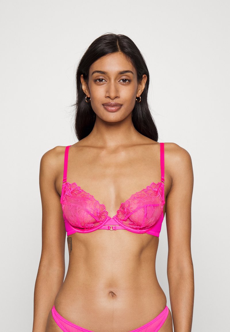 Playful Promises MARLOWE EMBROIDERY AND RINGS PLUNGE BRA Underwired