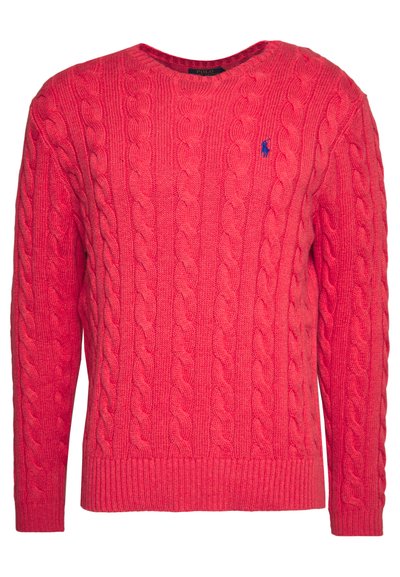 Polo Ralph Lauren CABLE-KNIT COTTON SWEATER - Camisola - rosette heather