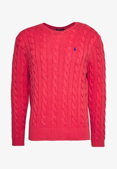 Polo Ralph Lauren CABLE-KNIT COTTON SWEATER - Camisola - rosette heather