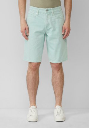 REGULAR FIT MID RISE - Jeans Shorts - türkis