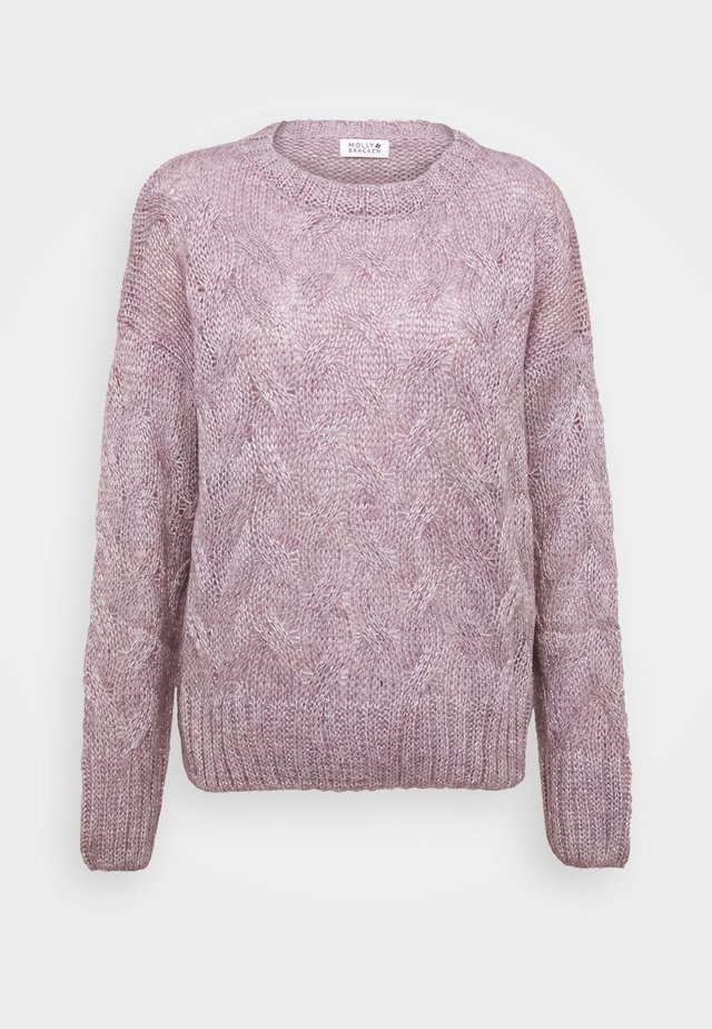 LADIES - Strikpullover /Striktrøjer - mauve