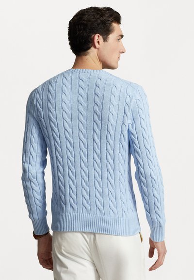 Polo Ralph Lauren CABLE KNIT COTTON JUMPER - Jumper - bluebell