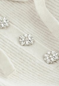 Next GEM BUTTON - Sweat à capuche - ecru cream