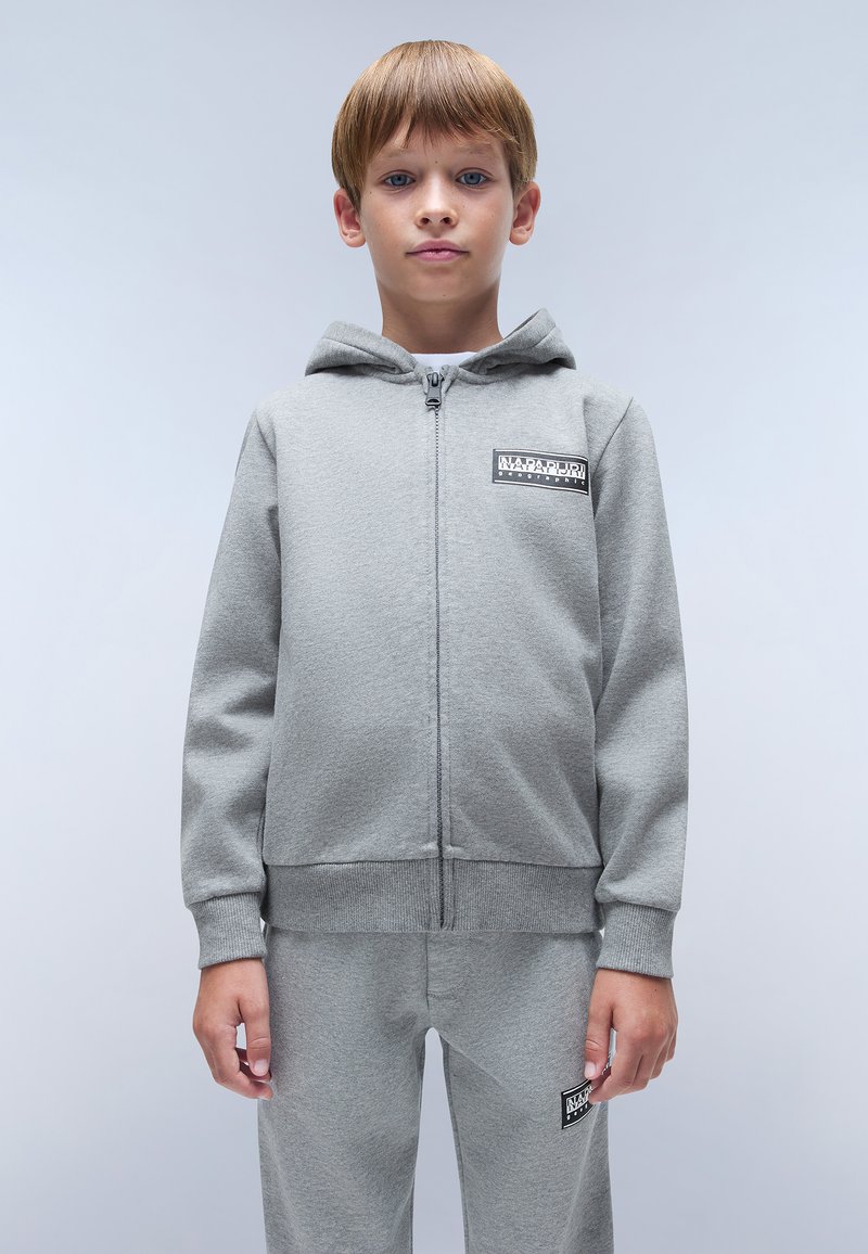 Napapijri CHAMOIS - Felpa con zip - medium grey melange