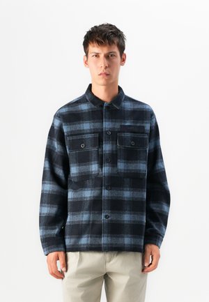 CHECKED SHACKET - Hemd - navy/blue