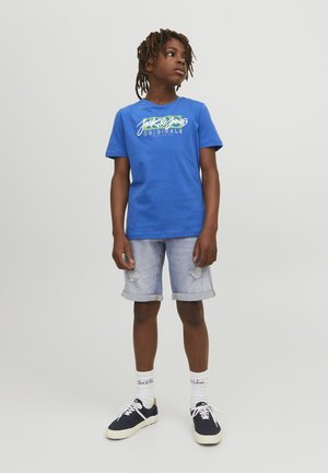 JJIRICK JJIORIGINAL  - Shorts - blue denim