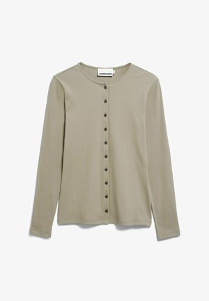 ARMEDANGELS, RIB BUTTON - Vest - light sage