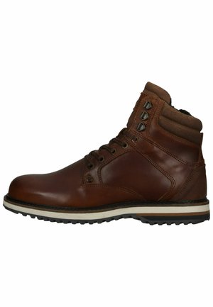 Lace-up ankle boots - cognac cogn