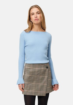 MIT VOLANTÄRMELN - Pullover - light blue