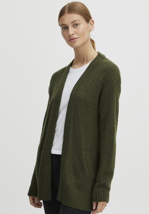 OXSALLY - Strickjacke - rifle green melange