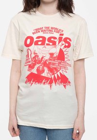 Paradiso Clothing WHAT THE WORLDS BEEN WAITING FOR - Print T-shirt - beige