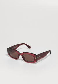 CIELLE - Sunglasses - shiny bordeaux  / brown