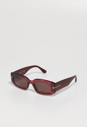 Tom Ford CIELLE - Sonnenbrille - shiny bordeaux  / brown