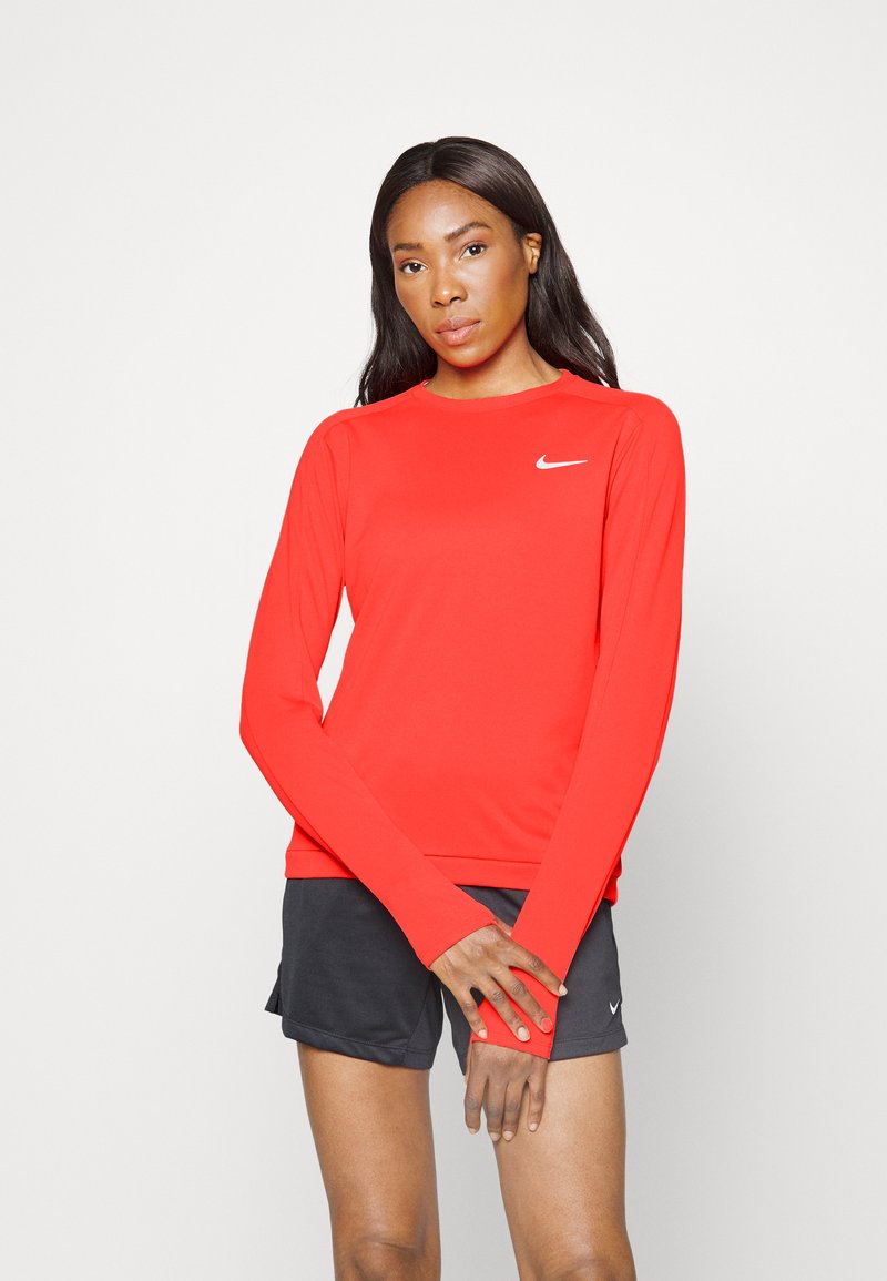 Nike Performance PACER CREW - Camisola de manga comprida - light crimson/silver