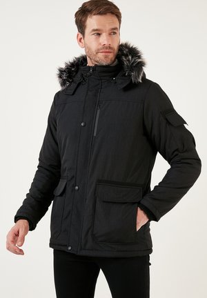 HOODED - Zimski kaput - black