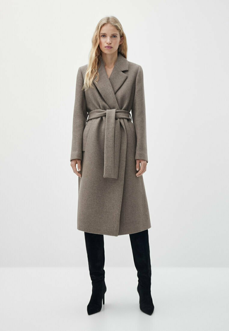 massimo dutti red coat