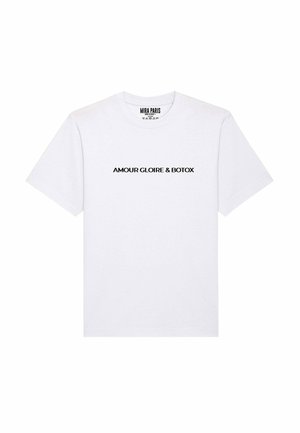 AMOUR GLOIRE BOTOX PRINT HEAVYWEIGHT - Print T-shirt - white