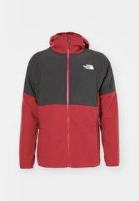 GLACIER HEAVYWEIGHT FULL ZIP  - Giacca in pile - garnet red/asphalt grey
