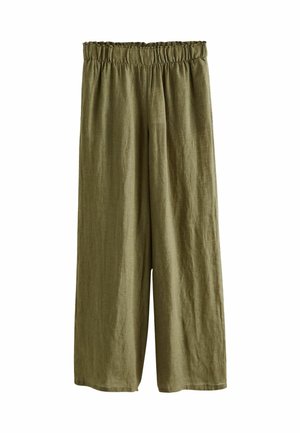 Next WIDE LEG  - Kelnės - khaki green