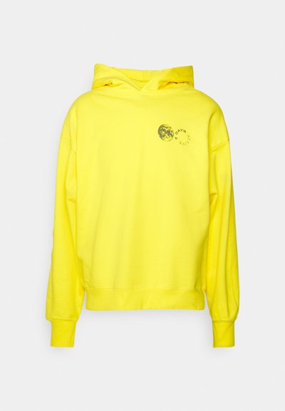 7 DAYS Active OVERSIZED GRAPHIC HOODIE UNISEX - Sportinis megztinis - lemon tonic