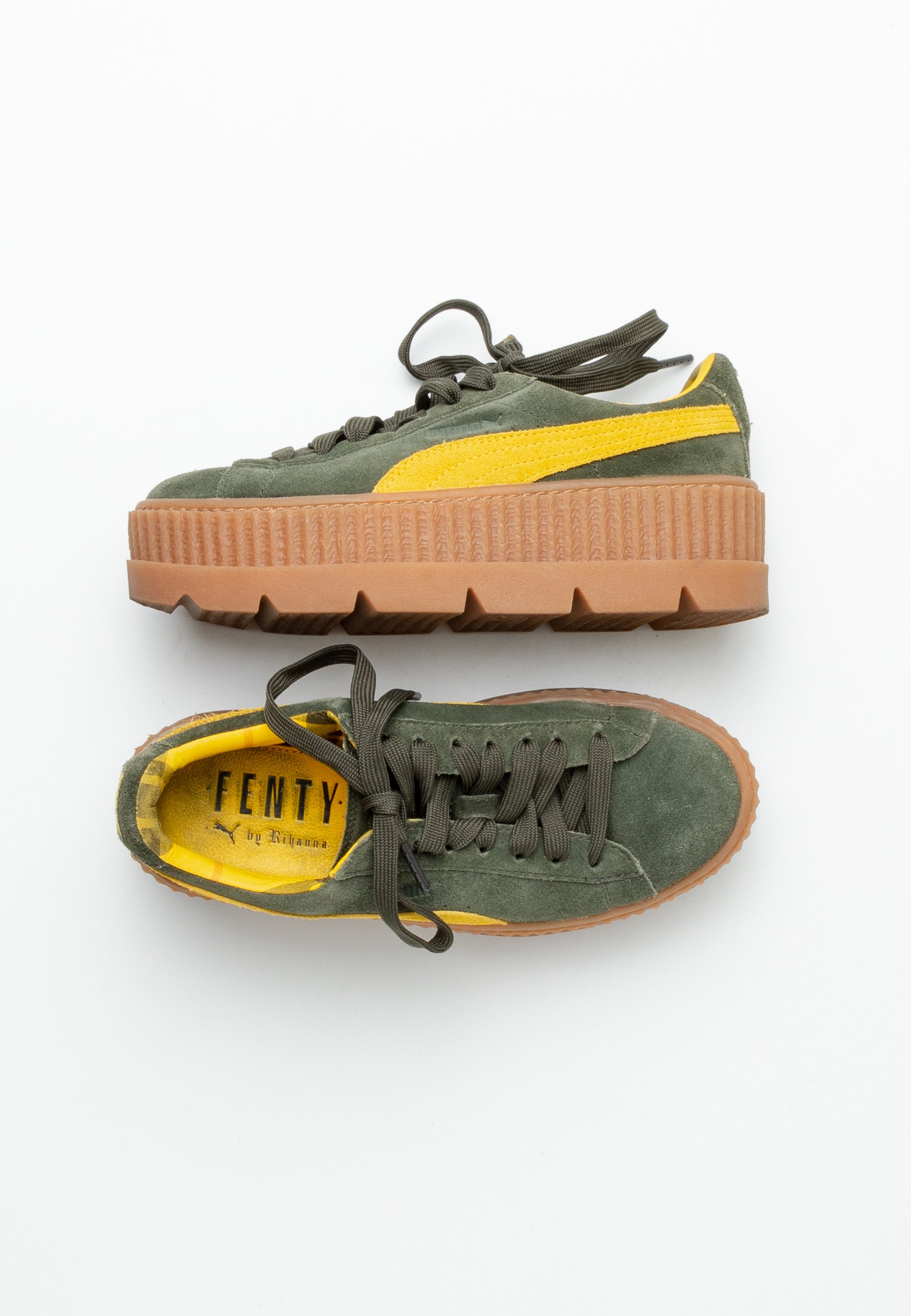 Chaussure Puma Puma Rihanna Vert Puma Cleated Creeper Surf Rihanna