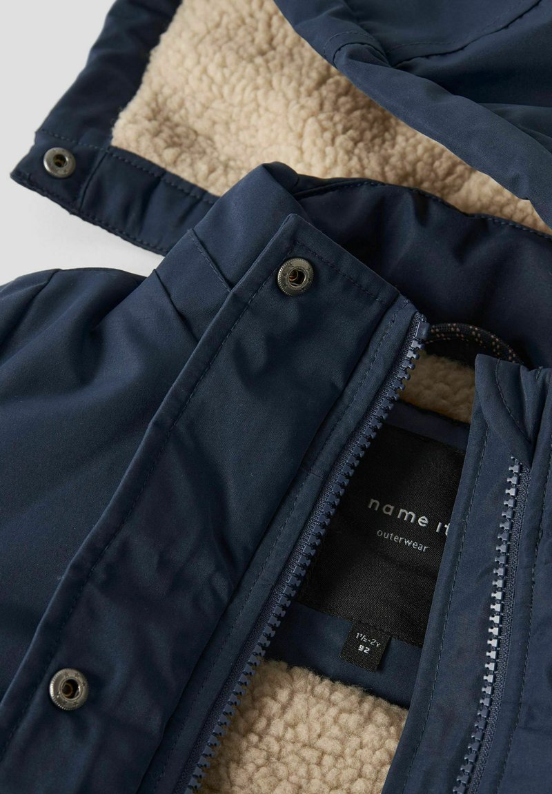 NAME IT Nkfmarlow Parka Jacket Pb voor meisjes, zwart, numeric_140