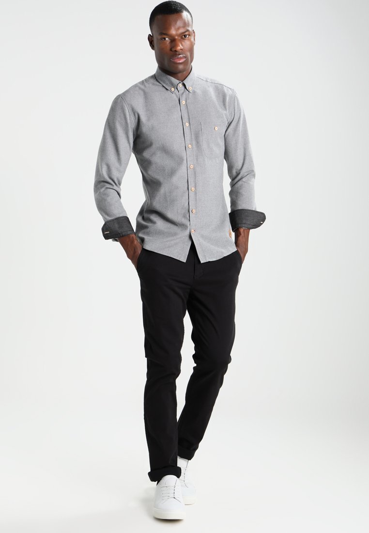 Herren Freizeithemden | Kronstadt DEAN Hemd grey/grau - PL04607 Herren Freizeithemden | Kronstadt DEAN Hemd grey/grau - PL04607