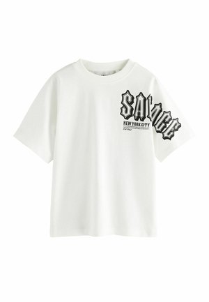 Next RELAXED FIT SHORT SLEEVE GRAPHIC STANDARD - T-Shirt print - white savage back print