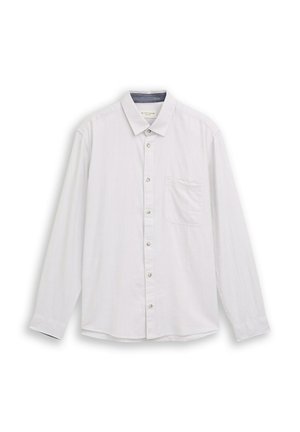 TOM TAILOR, REGULAR FIT - Ing - chalk grey white structure