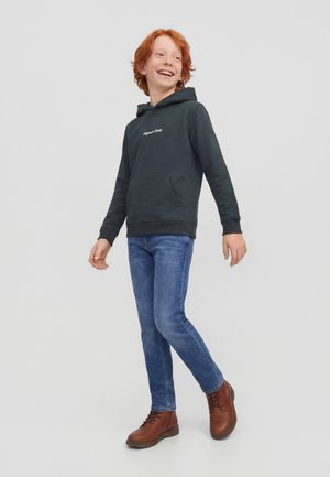 Jack & Jones Junior NORREBRO EMB  - Φούτερ με κουκούλα - forest river