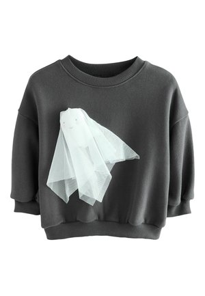 REGULAR FIT - CREW NECK - Jumper - charcoal grey halloween ghost