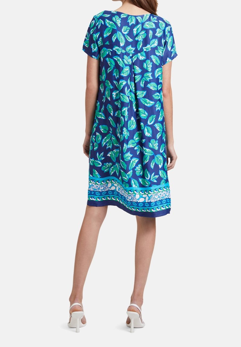 Betty Barclay 1651/1083 Vestido, Azul Oscuro/Crema, 46 Mujeres