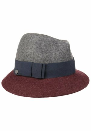 Lierys ASYM TWOTONE - Hat - dunkelgrau bordeaux
