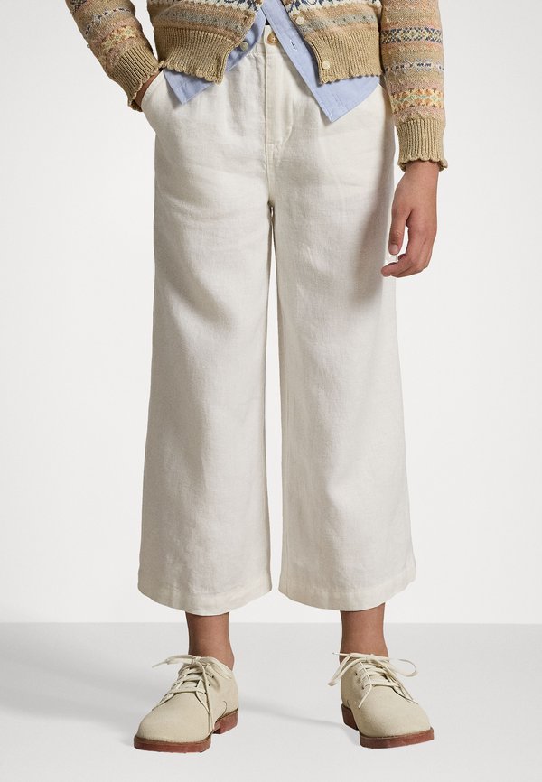 WIDE LEG LINEN PANT - Trousers4