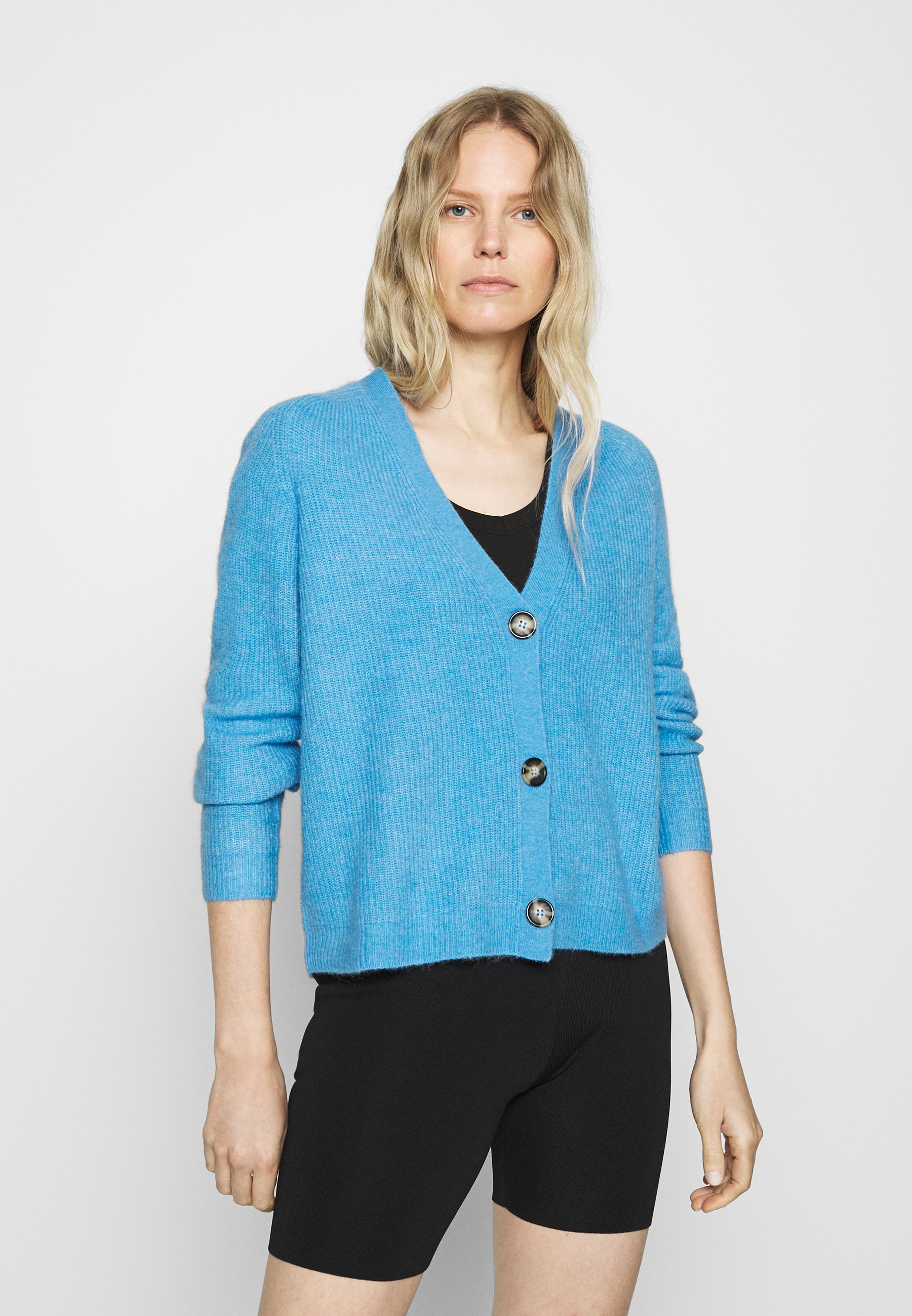 Marc O'Polo CARDIGAN LONGSLEEVE SADDLE SHOULDER BUTTON MARC O'POLO Sweater blau | XS