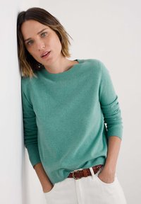 Seasalt Cornwall Strickpullover - green sage leaf
