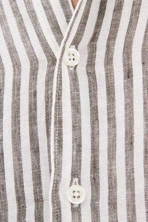 Oscar Jacobson, REG FIT STRIPED  - Skjorter - basket beige